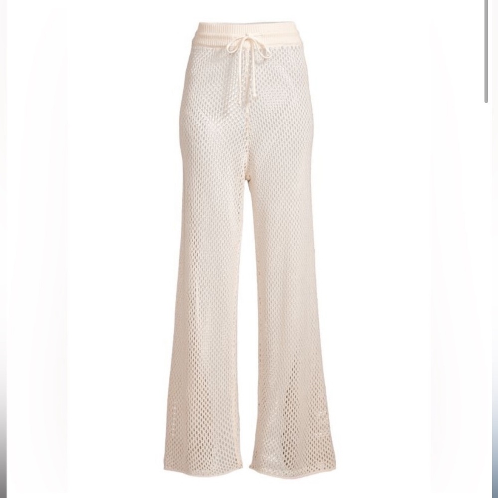 WeWoreWhat Crochet Pant | Size M | Beige